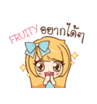 FRUITY cute cute e（個別スタンプ：27）