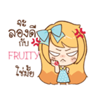 FRUITY cute cute e（個別スタンプ：35）