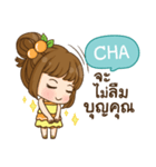 CHA cookie-yes sir！！ e（個別スタンプ：21）