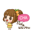 CHA cookie-yes sir！！ e（個別スタンプ：28）