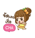 CHA cookie-yes sir！！ e（個別スタンプ：30）