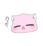 Pink Cat The MoJi（個別スタンプ：9）