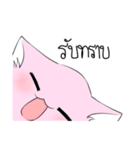 Pink Cat The MoJi（個別スタンプ：13）