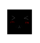 角が立っている ブラックイエロー ネコ（個別スタンプ：18）