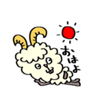 カラフルな可愛い羊のスタンプ（個別スタンプ：1）
