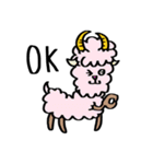 カラフルな可愛い羊のスタンプ（個別スタンプ：10）