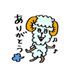 カラフルな可愛い羊のスタンプ（個別スタンプ：14）