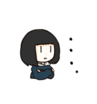 Black-haired girl（個別スタンプ：4）