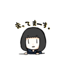 Black-haired girl（個別スタンプ：8）