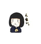 Black-haired girl（個別スタンプ：11）