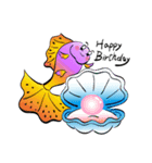 happy peacock fish（個別スタンプ：1）