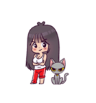 Malee and her cat（個別スタンプ：5）