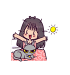 Malee and her cat（個別スタンプ：9）