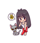 Malee and her cat（個別スタンプ：13）