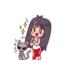 Malee and her cat（個別スタンプ：25）
