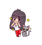 Malee and her cat（個別スタンプ：30）