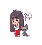 Malee and her cat（個別スタンプ：34）
