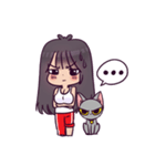 Malee and her cat（個別スタンプ：36）