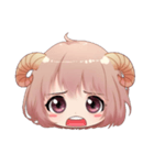 Capricorn face stickers（個別スタンプ：8）