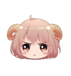 Capricorn face stickers（個別スタンプ：31）