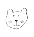 Small Cute white Bear（個別スタンプ：2）