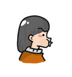 The side face girl 2（個別スタンプ：25）