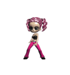 Pinky Girl : Dance（個別スタンプ：16）