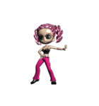 Pinky Girl : Dance（個別スタンプ：21）
