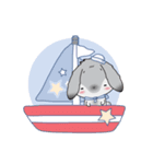 Rabbit on the beach.（個別スタンプ：22）