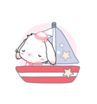 Rabbit on the beach.（個別スタンプ：25）