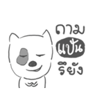 pann dog face（個別スタンプ：38）