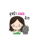 My name's noey and my cat.（個別スタンプ：30）