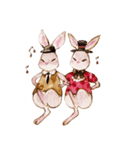 Daily rabbits and animals（個別スタンプ：4）