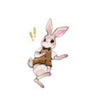 Daily rabbits and animals（個別スタンプ：5）