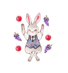 Daily rabbits and animals（個別スタンプ：8）