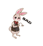 Daily rabbits and animals（個別スタンプ：10）