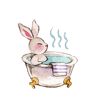 Daily rabbits and animals（個別スタンプ：13）