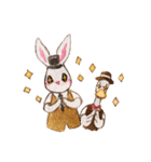 Daily rabbits and animals（個別スタンプ：20）