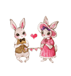 Daily rabbits and animals（個別スタンプ：31）