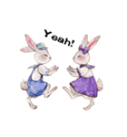 Daily rabbits and animals（個別スタンプ：32）