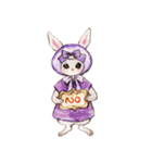 Daily rabbits and animals（個別スタンプ：35）