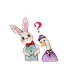 Daily rabbits and animals（個別スタンプ：38）