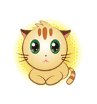 lion snow cat and chrysanthemum cat（個別スタンプ：7）