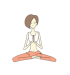 Pink Yogini（個別スタンプ：8）