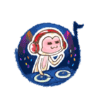 Little White Monkey-For Daily Life (NEW)（個別スタンプ：14）