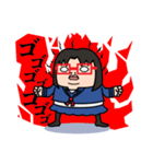 Toshiko with red glasses（個別スタンプ：38）