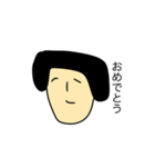 髪多い系。男子（個別スタンプ：16）