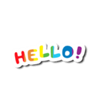 Colorful Text Stickers. 04（個別スタンプ：1）