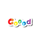 Colorful Text Stickers. 04（個別スタンプ：2）