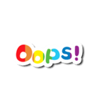 Colorful Text Stickers. 04（個別スタンプ：14）